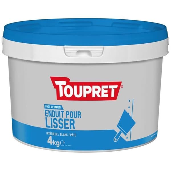 TOUPRET Utjämnande pastabeläggning - Interiör - 4 kg - Vit