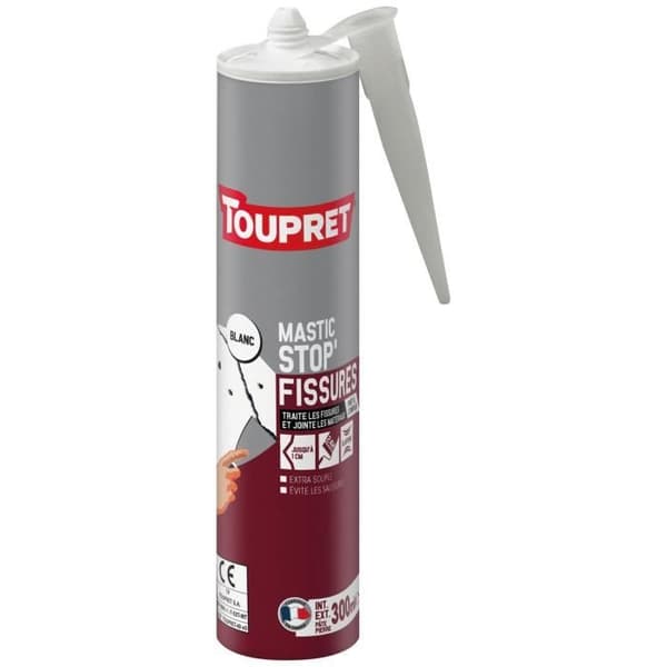 TOUPRET Stop Cracks Spackel 300ml Vit - BCMACEXB300