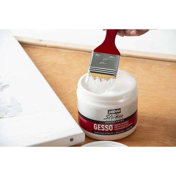 Primer - PEBEO - Gesso Studio - 500 ml - Vit - Snabbtorkande - Matt yta