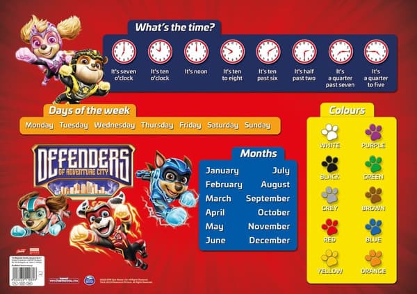 Paw Patrol Unipap laminerad baksida