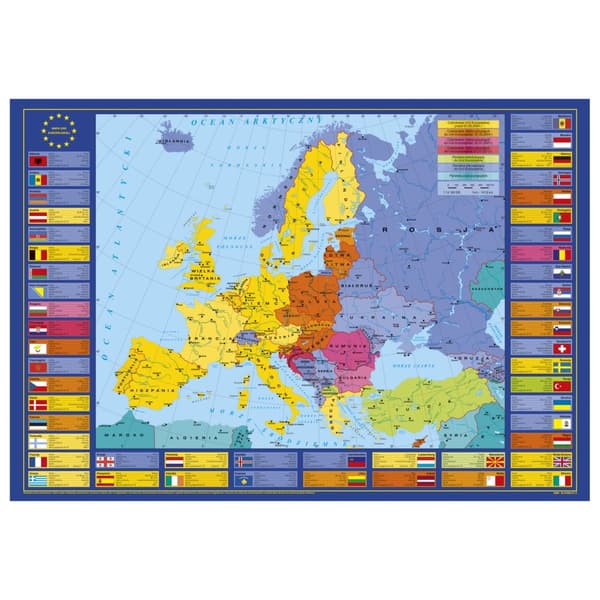 Dubbelsidig skolbänksmatta Europeiska unionen Derform