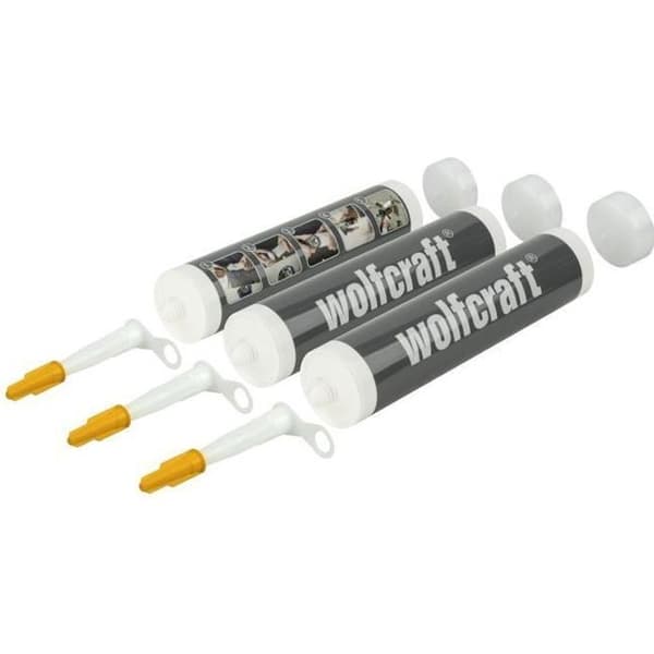 WOLFCRAFT - 3 tomma patroner 310ml för fyllmedel