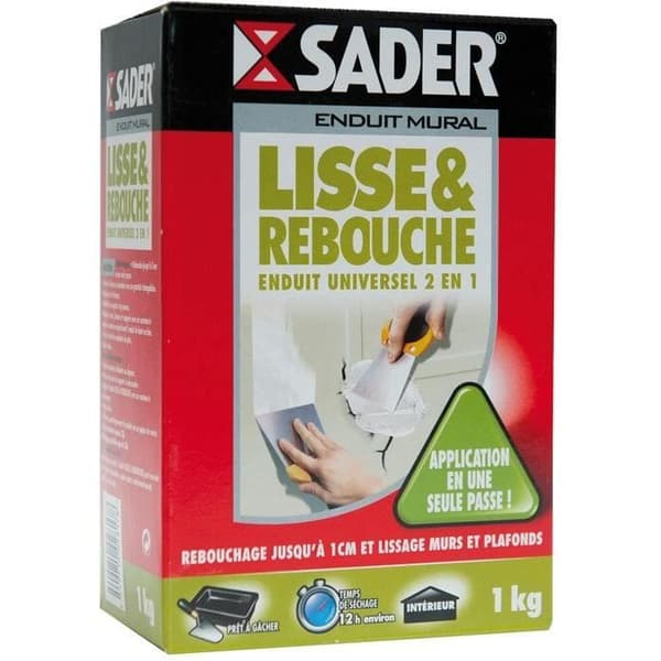 Allmän beläggning - SADER - 1 kg - Pulvret - Reparering upp till 1 cm - Inomhus