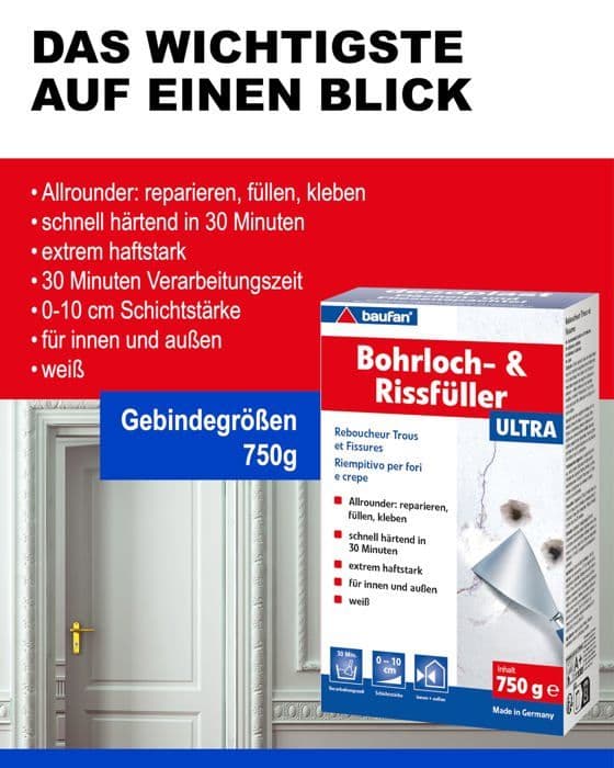 Förberedelse av underlag (grundfärg - beläggning - avjämning) Baufan - 750
