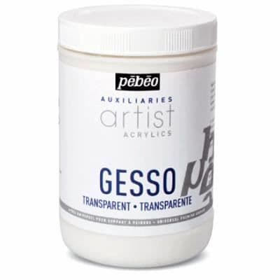Transparent gesso - Pébéo - Primer för alla stöd - Absorberande - 250ml