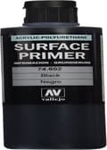 Miniatyrbild 3 av 3: Appret - gesso - marmorpulver Vallejo - VJ74602 - Appret för modell - 200 ml - Polyuretan - Svart färg