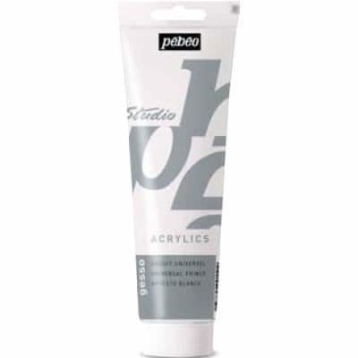 Vit opaque vit - PEBEO - Gesso Studio - Snabb torkning - Matt yta