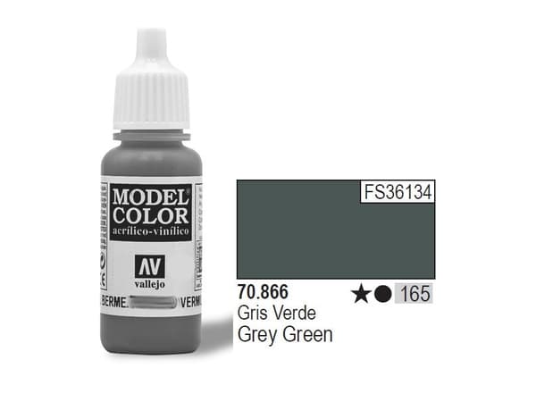 Vallejo 70.866, Grön, Grå, Akrylfärg, Vätska, 17 ml, 1 styck |