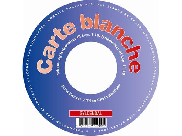 Carte blanche | Trine Rhein-Knudsen | Kieli: Tanska