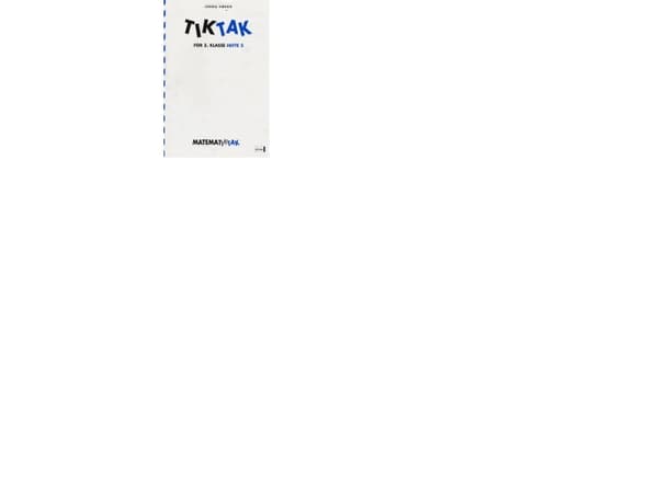 Maths-Tak 3.kl. Tik-Tak 2 | Jonna Høegh | Språk: Danska