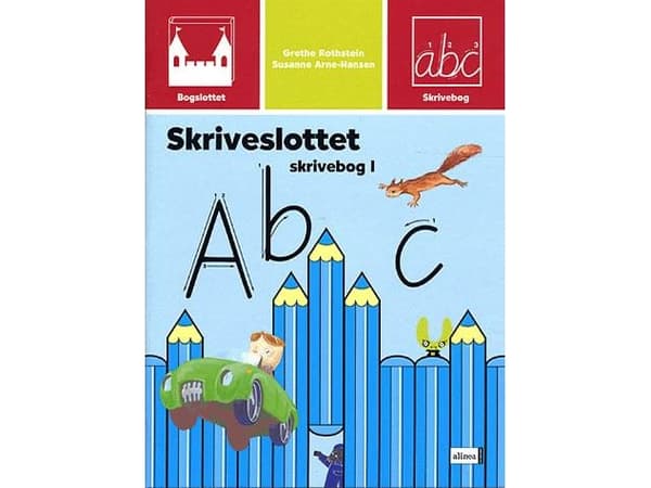 Bogslottet 2, Skriveslottet, Skrivebog 1 | Grethe Rothstein, Susanne Arne-Hansen | Kieli: Tanska