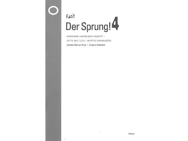 Der Sprung! 4, Johtopäätös | Gitte Moltzen, Marianne Kastbjerg, Merete Rasmussen | Kieli: ger