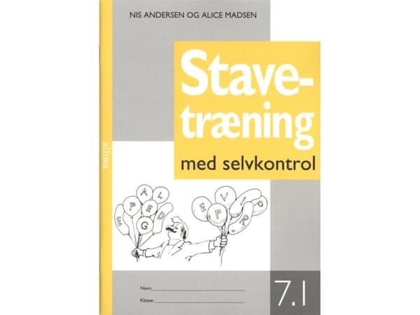 Stavningsträning med självkontroll, 7-1 | Nis Andersen, Alice Madsen | Språk: Danska