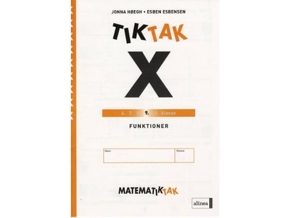 Matematiikka-Tak 9.kl. x-sarjat, funktiot | John Frentz | Kieli: Tanska