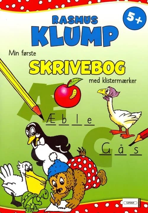 Rasmus Klump - Min første skrivebog med klistermærker