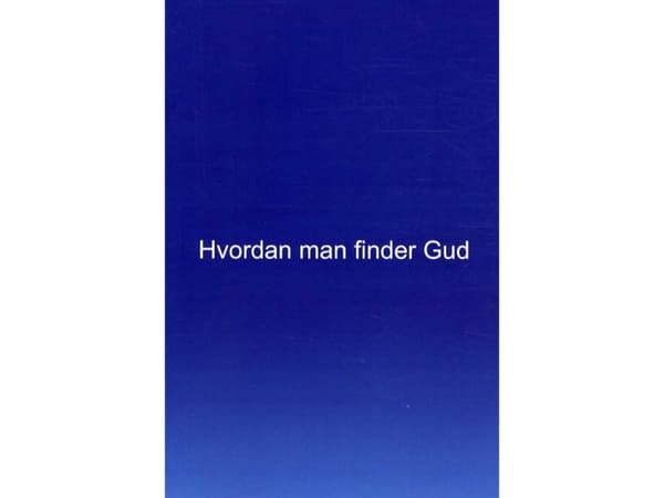 Hvordan man finder Gud | Robin Meaton | Kieli: Tanska