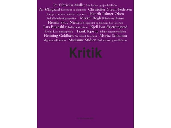 Kritik, 40. år, nr 185 | Lasse Horne Kjældgaard;Frederik Stjernfelt | Språk: Danska