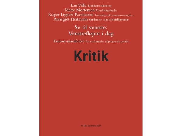 Kritik, 40. vuosikerta, nro 186 | Lasse Horne Kjældgaard;Frederik Stjernfelt | Kieli: Tanska