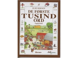 De første tusind ord - engelsk/dansk | Else Hernov | Kieli: mul