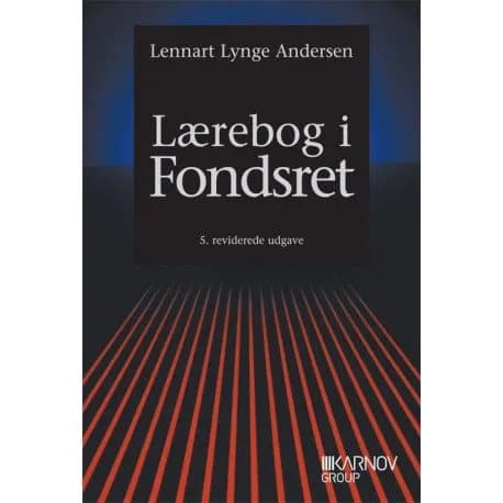 Lærebog i Fondsret | Lennart Lynge Andersen | Kieli: Tanska