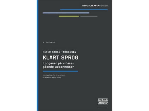 Klart sprog i opgaver på videregående uddannelser | Peter Stray Jørgensen | Kieli: Tanska