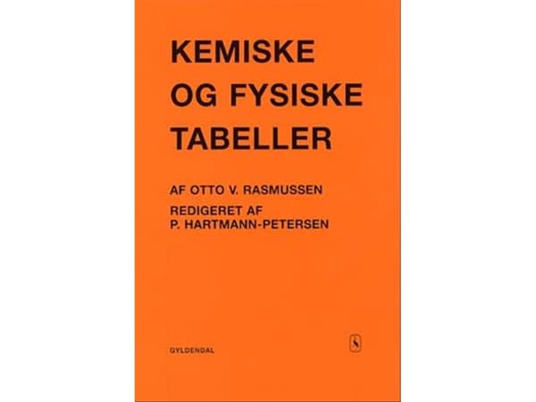 Kemialliset ja fysikaaliset taulukot | Preben Hartmann-Petersen | Kieli: Tanska