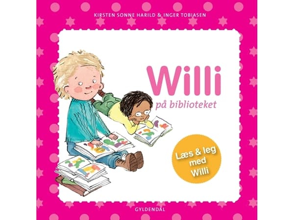 Willi på biblioteket | Kirsten Sonne Harild;Inger Tobiasen | Språk: Dansk