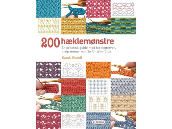 200 hæklemønstre | Sarah Hazell | Språk: Dansk