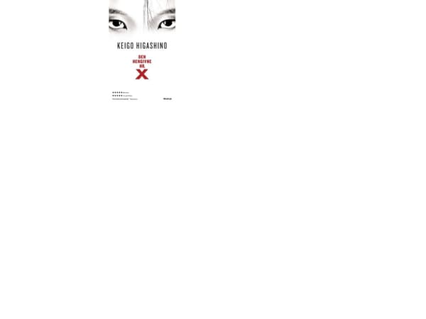 Harras herra X | Keigo Higashino | Kieli: Tanska