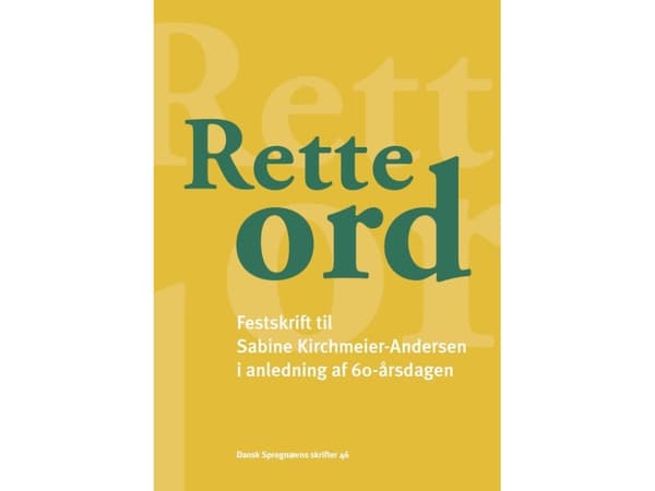 Rette ord | Språk: Danska