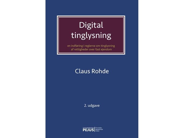 Digital registrering | Claus Rohde | Språk: Danska