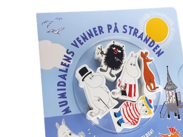 Mumidalens venner på stranden | Kieli: Tanska