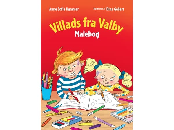 Valbyn kylät värityskirja | Anne Sofie Hammer | Kieli: Tanska