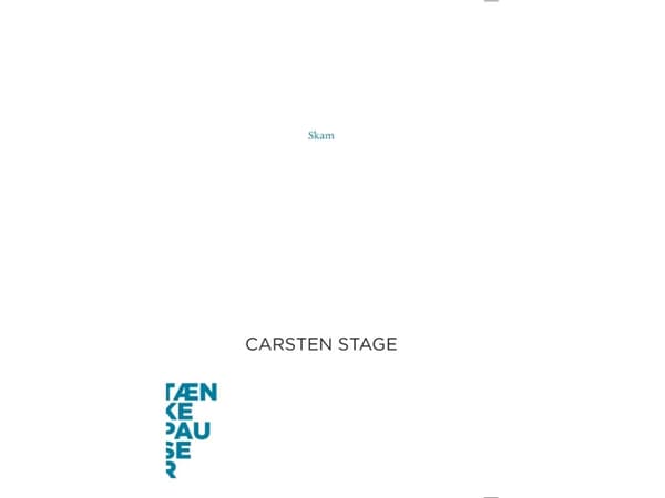 Häpeä | Carsten Stage | Kieli: Tanska