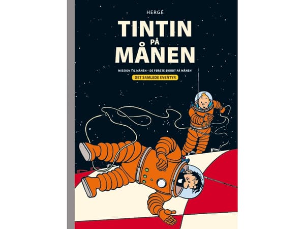 Tintin on the Moon – täydellinen seikkailu | Hergé | Kieli: Tanska