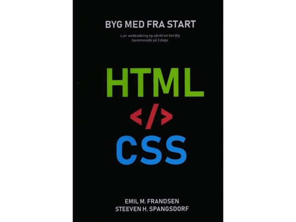 Verkkosivusto html:llä ja css:llä | Emil M Frandsen &amp; Steeven Spangsdorf | Kieli: Tanska