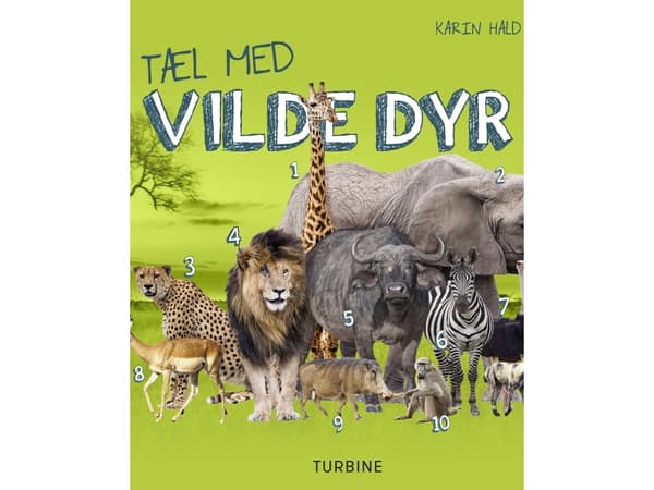 Tæl med vilde dyr | Karin Hald | Språk: Danska