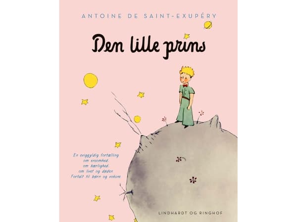 Pieni prinssi, vaaleanpunainen, kovakantinen, sisäkantinen, pölykuori | Antoine de Saint-Exupéry | Kieli: Tanska