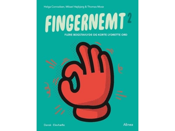 Fingernemt 2, Fler bokstavsljud och korta ljudord | Mikael Højbjerg;Thomas Mose;Helga Conradsen | Språk: Danska