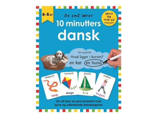 De små lærer - Skriv og visk ud - 10 minutters dansk - Lekskola klass 2 - övningsbok (häftad)