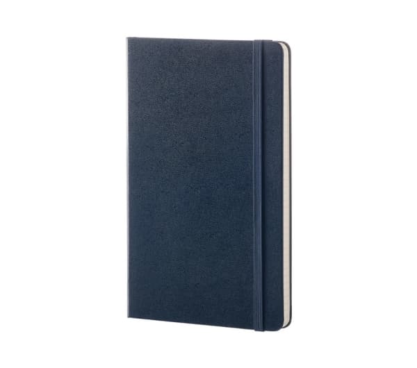 Moleskine Classic, Monokromatiskt, Blå, 240 ark, 70 g/m ^, Linjerat papper, Inbunden