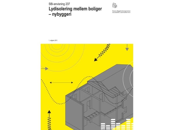 Ljudisolering mellan bostäder - nybyggnation | Birgit Rasmussen, Claus Møller Petersen, Dan Hoffmeyer | Språk: Danska