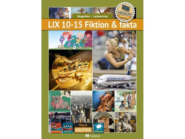 LIX 10-15 Fiktion & fakta (MEDIUM 20 bøger) | Bogpakke, letlæsning, fiktion & fakta