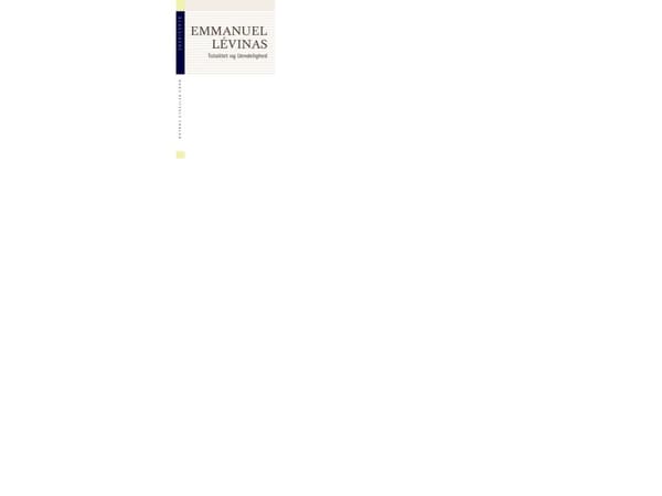 Totalitet og Uendelighed | Emmanuel Lévinas