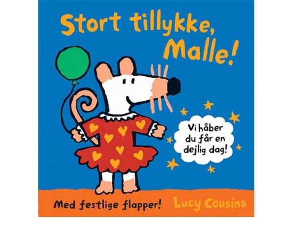 Grattis, Malle! | Lucy Cousins | Språk: Danska