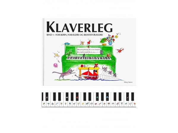 Klaverleg bind 1 - for børn, forældre og bedsteforældre (grøn) | Pernille Holm Kofod | Språk: Dansk