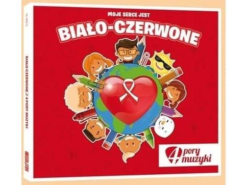 My heart is a white and red CD |