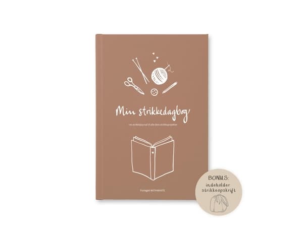 Min strikkedagbog A4 | Julie Dam Andersen | Språk: Dansk