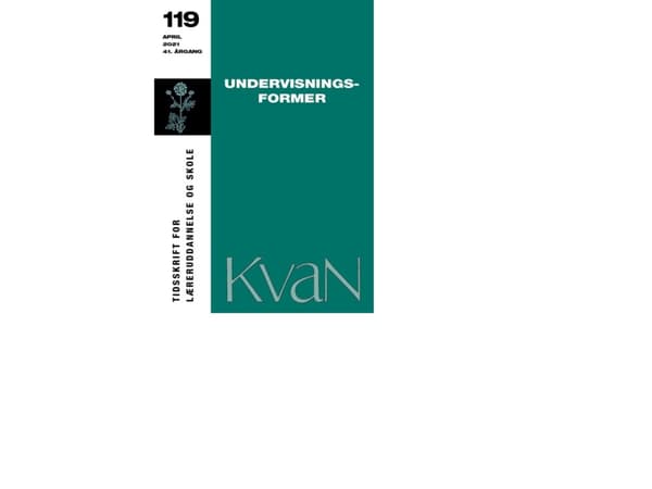 KvaN 119: Undervisningsformer | Per Fibæk Laursen m.fl.