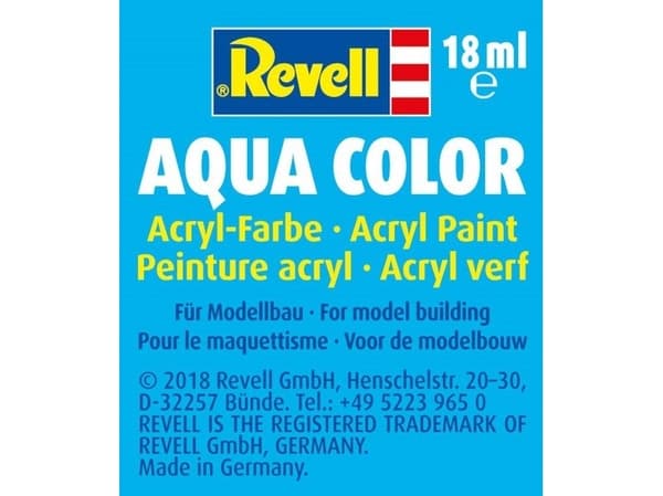 Revell Aqua Color, Brun, Acryl maling, Væske, 3D effekt, 18 ml, 1 stykker